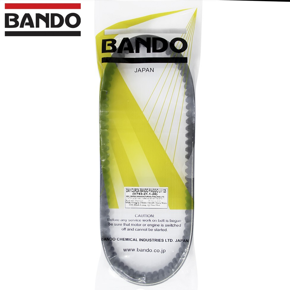 Dây curoa Vespa LX 125 , Liberty hiệu Bando chính hãng