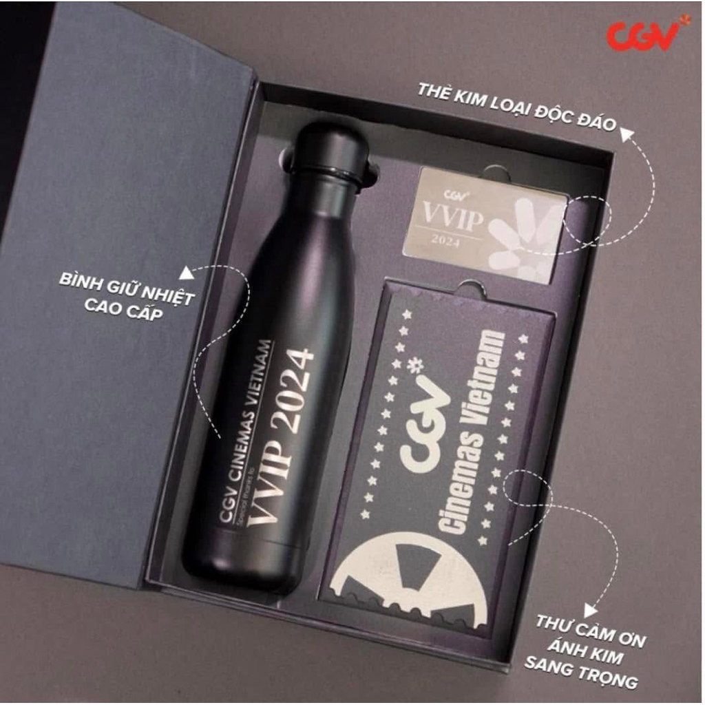 Quà CGV VVIP - set bình giữ nhiệt