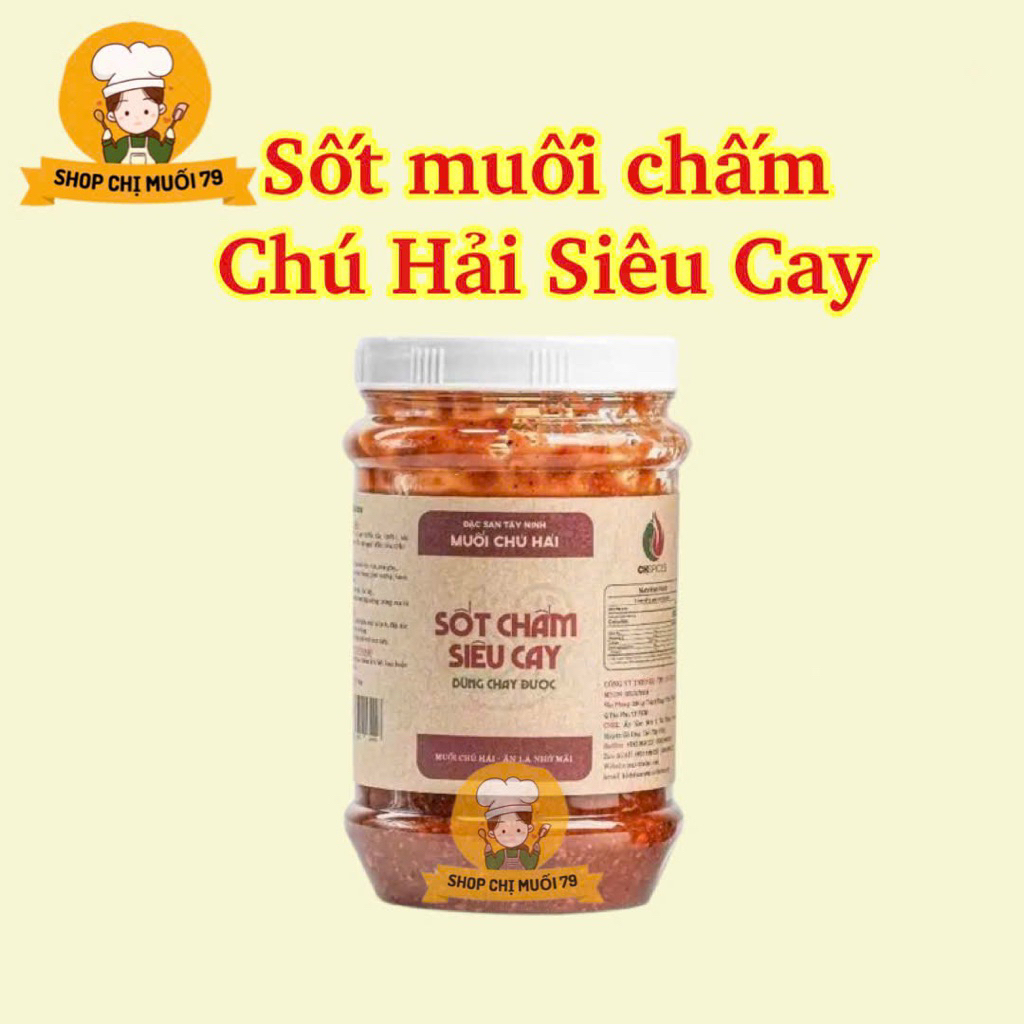 Muối Chú Hải sốt chấm siêu cay, cay vừa- Muối Tây Ninh