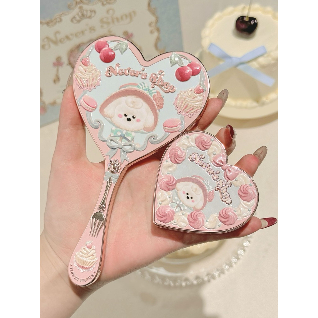 Gương cầm tay Flower Knows Never’s Shop Collection – Puppy Peggy