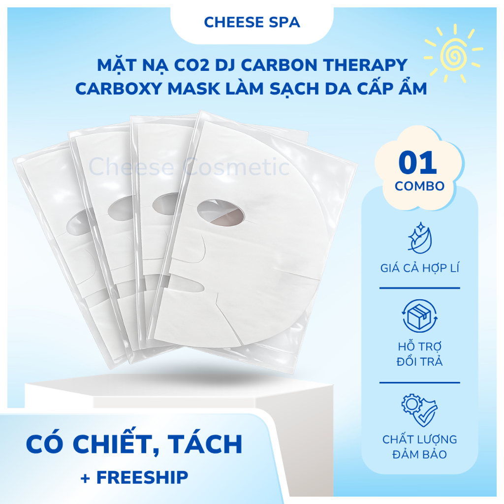 Combo 10 Miếng Mặt Nạ CO2 DJ Carbon Therapy Carboxy Mask