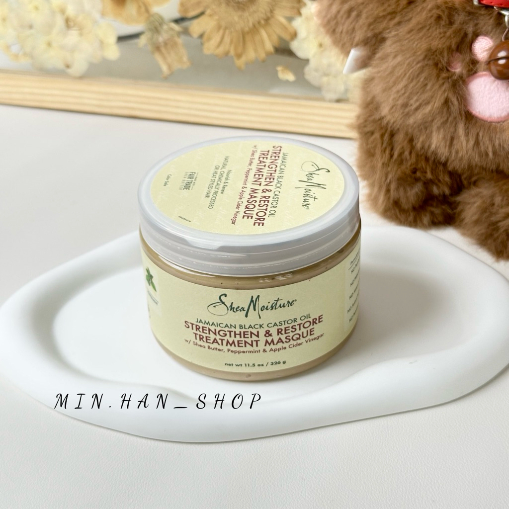 Kem Ủ Tóc Phục Hồi SheaMoisture Jamaican Black Castor Oil Treatment Masque (326g)