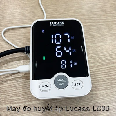 Máy đo huyết áp Lucass LC80 có giọng nói tiếng Việt, pin sạc