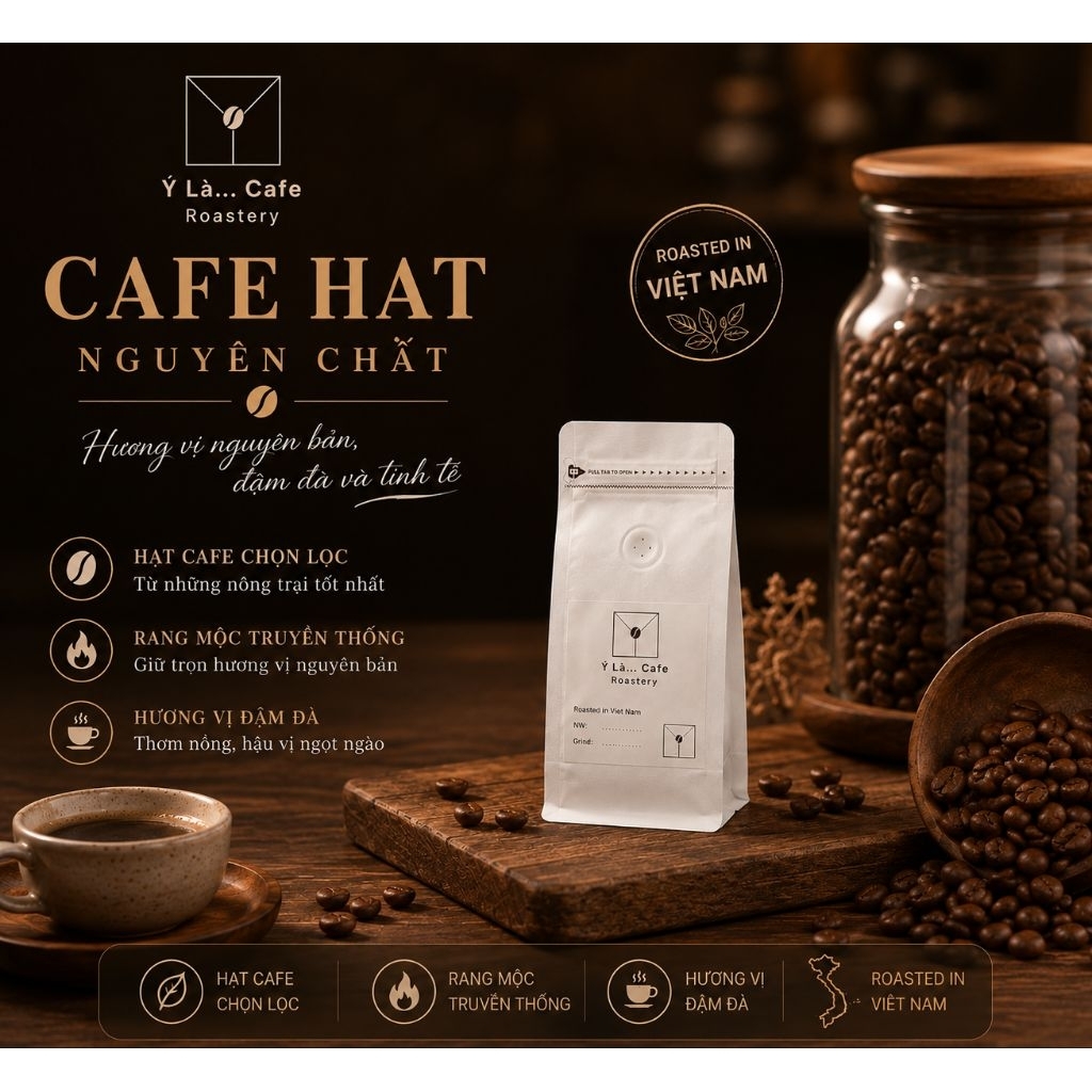 Cafe Arabica Java Lạc Dương Rang Medium Light