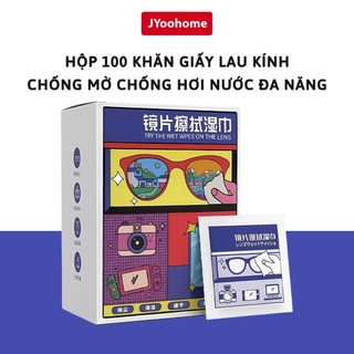 COMBO 3 Hộp 300 Tờ Khăn Lau Kính Nano JYoohome Chống Bám Hơi Nước Sương Mù Giấy Lau Kính Mắt