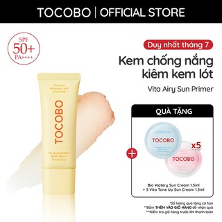 Kem Chống Nắng Kiêm Kem Lót Tocobo Vita Airy Sun Primer SPF50+ PA++++ 35ml