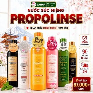 Nước Súc Miệng Propolinse Chai 600ml Nhật Bản giúp trắng răng sạch mảng bám