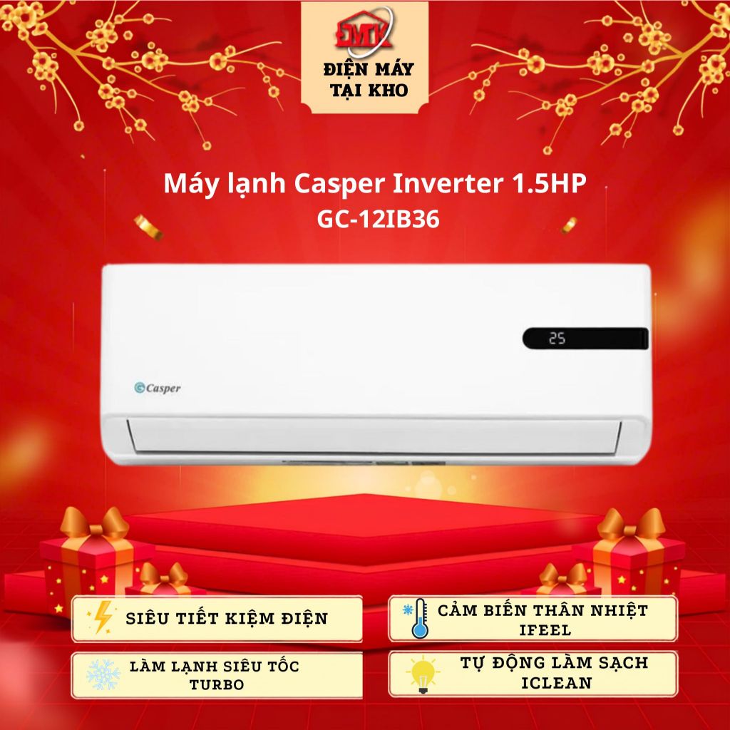 Điều hòa 1 chiều Inverter Casper GC-12IB36 12.000 BTU