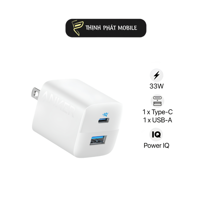 SẠC ANKER 323 2 CỔNG 1C1A 33W A2331