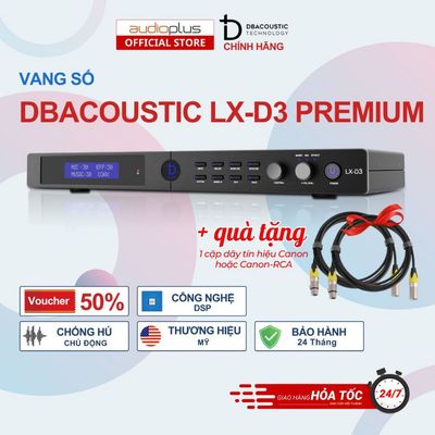 Vang số DBacoustic LX-D3 PREMIUM - Kết nối cổng quang, Bluetooth, USB - Chính hãng - BH 24 tháng