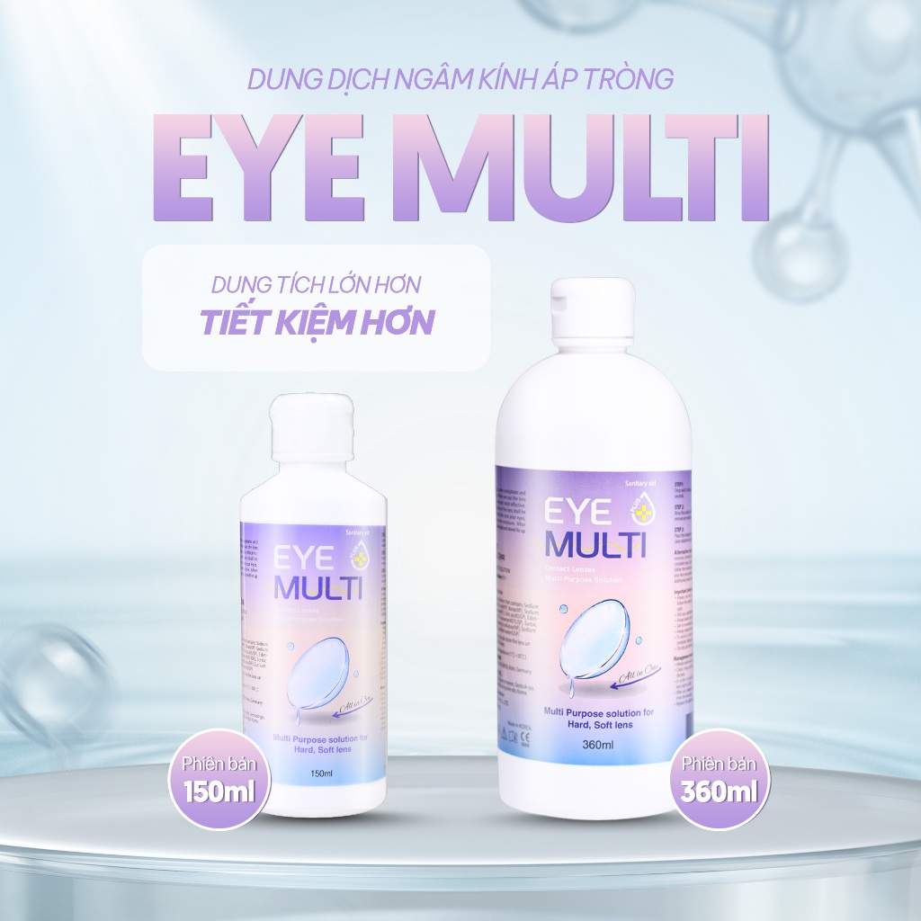 Nước ngâm lens Eye Plus Multi - Cấp ẩm, làm sạch và bảo quản lens