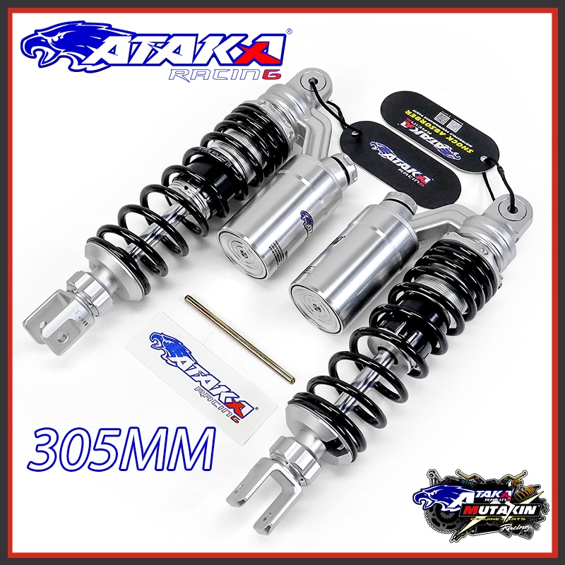 Phuộc sau CNC ATAKA RACING NVX V1 V2 NMAX V2-305MM 2 tăng chỉnh