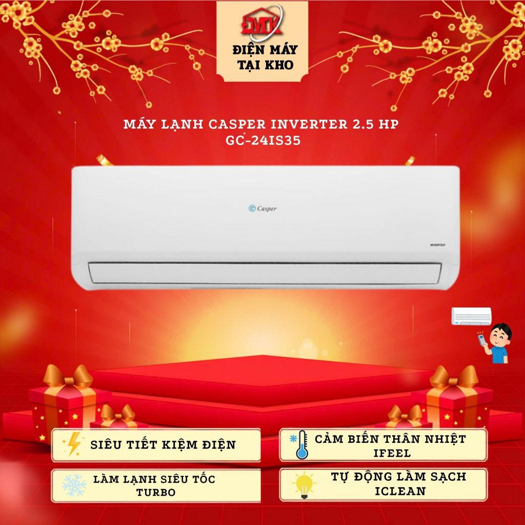 Máy lạnh Casper Inverter 2.5 HP GC-24IS35