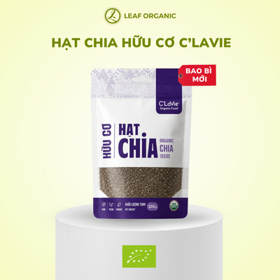 [Mẫu mới] Hạt chia hữu cơ C'Lavie túi 200g