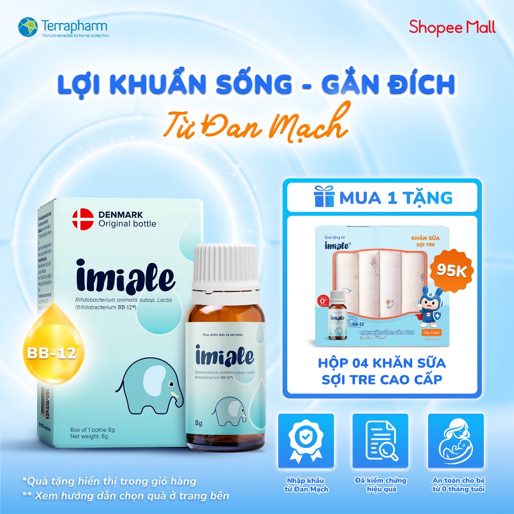 IMIALE bổ sung lợi khuẩn, hỗ trợ cải thiện hệ vi sinh đường ruột, giúp tăng cường tiêu hóa