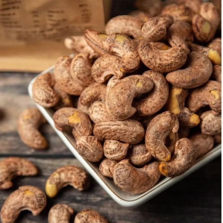 Hạt điều lụa loại hạt to đều hạt rang muối 500g thơm ngon giòn