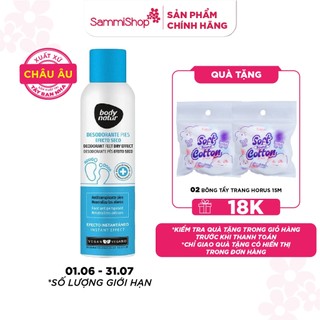 Body Natur Xịt Khử Mùi Chân Deodorant Feet Dry Effect Foot Antiperspirant 150ml