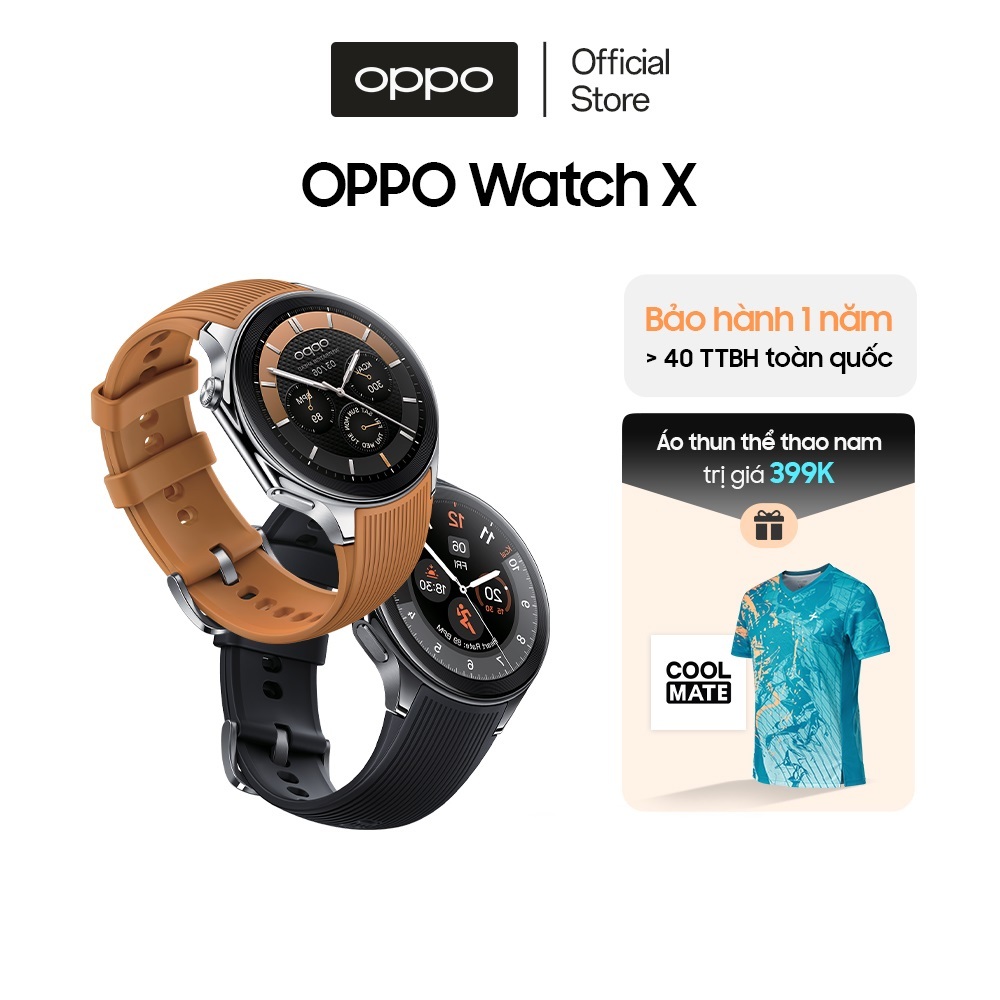 Đồng hồ thông minh OPPO Watch X | Chế Độ Thể Thao Chuyên Nghiệp | Chỉ tương thích ANDROID*
