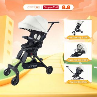 Xe Đẩy Gấp Gọn Cho Bé Zaracos Dova 0236 Be, Xanh, Hồng Xoay 360 Độ Chất Liệu Cao Cấp Bảo Hành 3 Năm