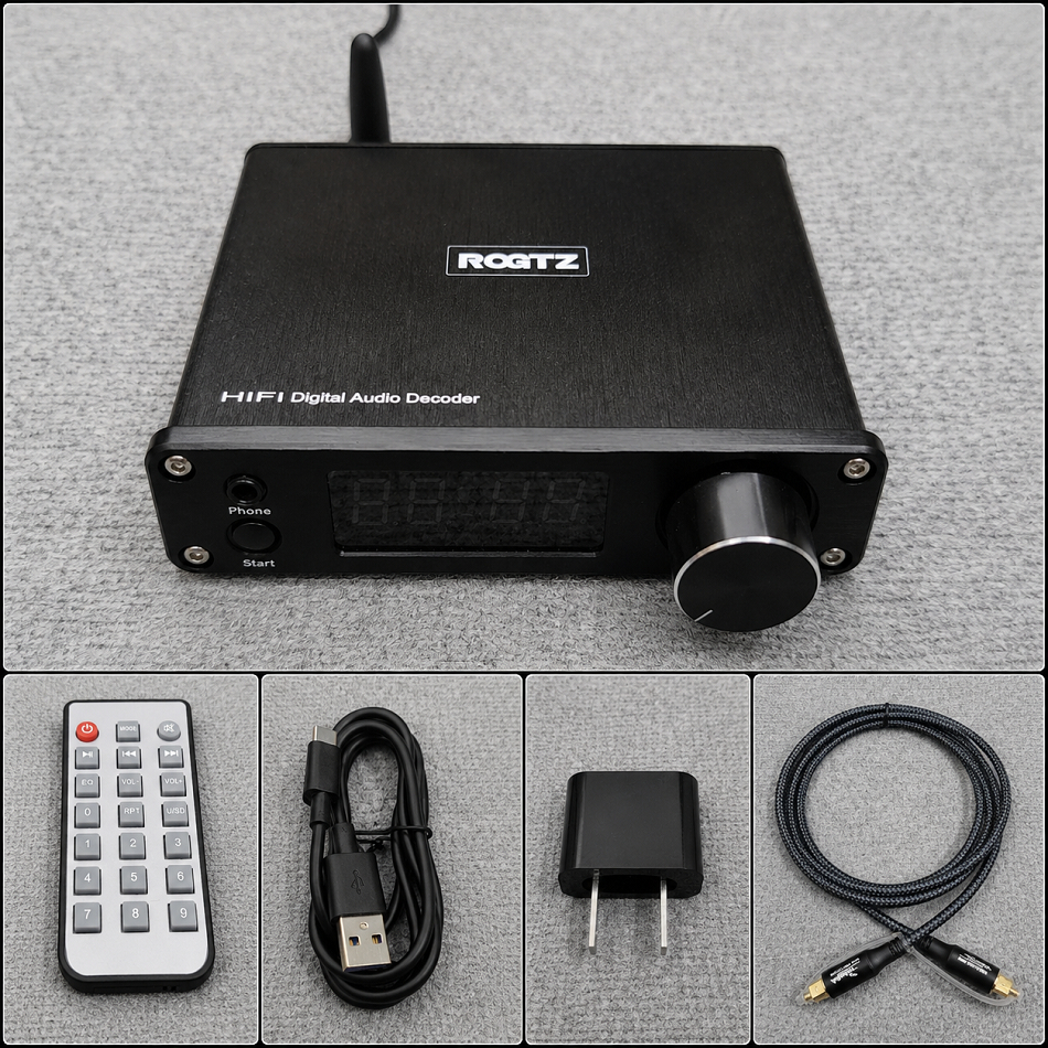 DAC Giải Mã Âm Thanh Singapore Rogtz R8.Eco - Chip ES9038Q2M & QCC5125