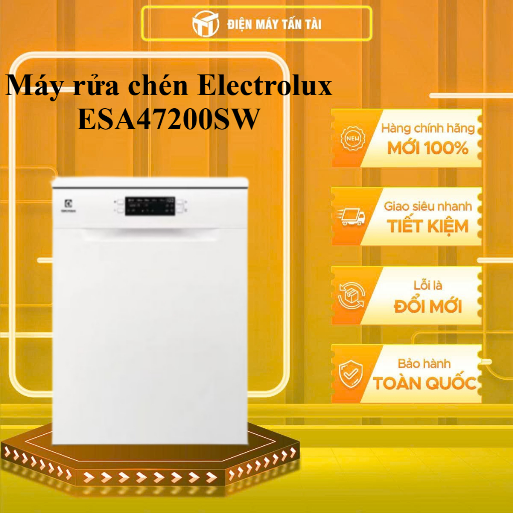 (HCM) - ESA47200SW - Máy rửa chén độc lập Electrolux 13 Bộ ESA47200SW