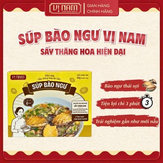 Viên súp sấy thăng hoa ăn liền: Súp bào ngư - Vị Nam Foods - Hộp 6 viên - Canh lười, tiện ích, bổ dưỡng