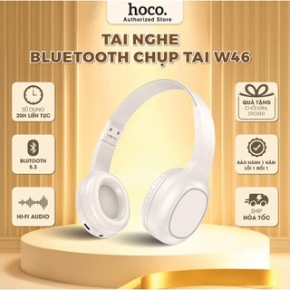 Tai nghe Headphone Hoco W46 gấp gọn cao cấp pin lâu - tai nghe chính hãng giá rẻ