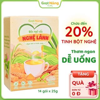 Bột ngũ cốc Nghệ Lành Dễ Uống Thơm Dịu Với Đường Hoa Dừa Hữu Cơ Thực Phẩm Khô Từ Giọt Nắng