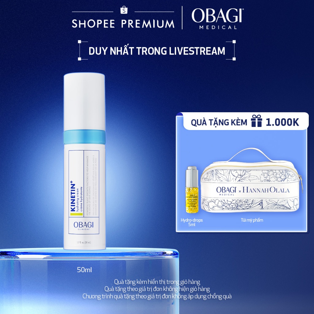 [Obagi x HO] Kem dưỡng phục hồi làm dịu da Obagi Clinical Kinetin+ Hydrating Cream 50ml