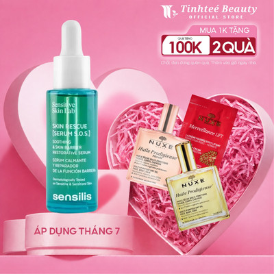 Tinh chất làm dịu, phục hồi da thương tổn Sensilis Skin Rescue Serum S.O.S. 30ml