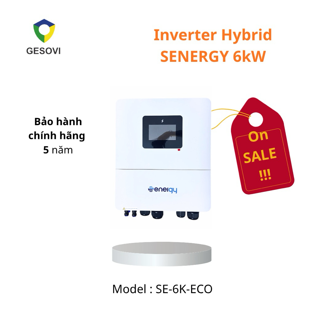 Inverter Hybrid SENERGY 6kW 1 pha SE-6K-ECO chính hãng- GESOVI SOLAR