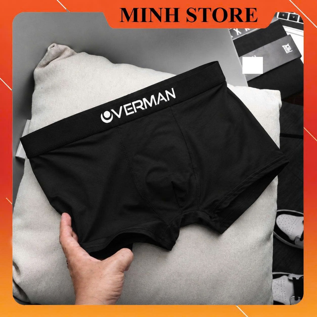 Quần Lót Nam Boxer Thun Lạnh Overman, Quần Sịp Nam thun lạnh Co dãn 4 chiều Loại 1 SD08 - MS66