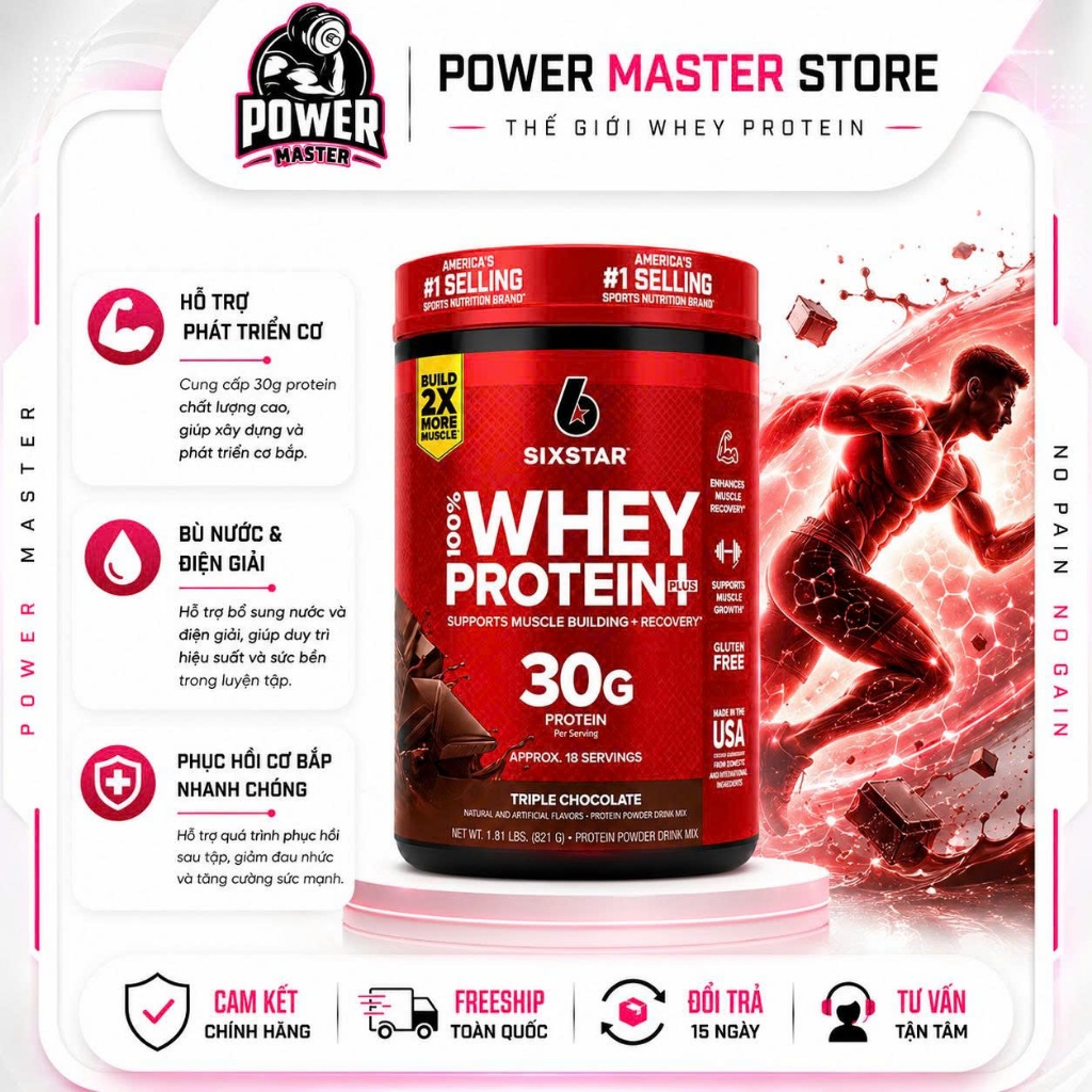 Six Star Whey Protein Plus Whey Protein Dễ Sử Dụng