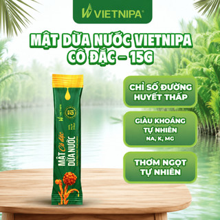[QUÀ TẶNG KHÔNG BÁN] Mật Dừa Nước Cô Đặc Vietnipa Gói 15g - Không chất bảo quản, giảm đường huyết