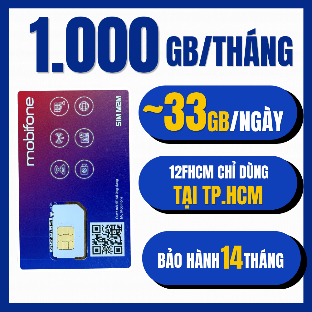 SIM MOBI 4G 1 NĂM CÓ 500GB/THÁNG - SIM 4G 12MDT150 6MDT150 SIÊU DATA TRUY CẬP XEM PHIM TẸT GA