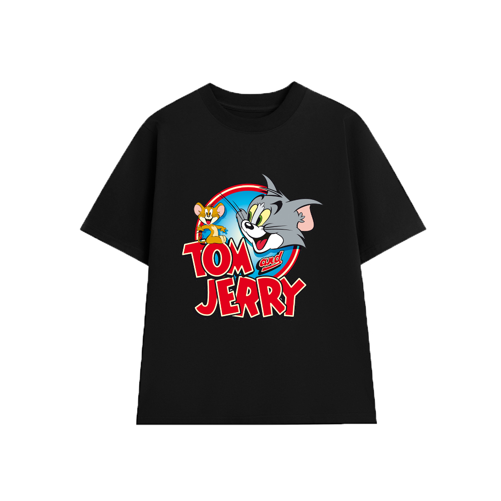 Áo Thun TOM and Jerry 003, Unisex Form Rộng Cotton Mềm