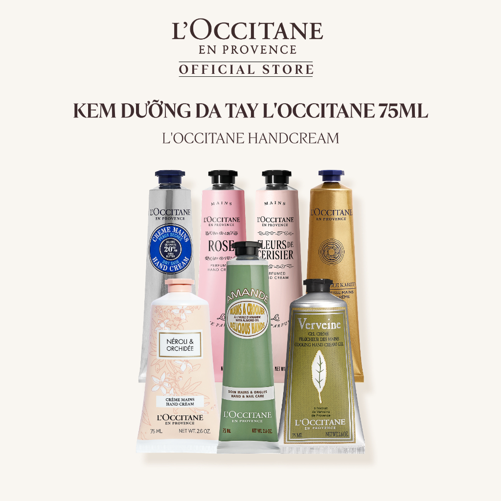 Kem Dưỡng Da Tay L'Occitane Giúp Nuôi Dưỡng Và Bảo Vệ Da Tay Mềm Mịn, Hương Thơm Tinh Tế 75ML | BigBuy360 - bigbuy360.vn