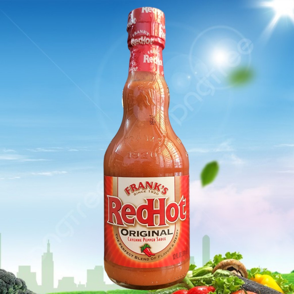 FRANK’S ++ Chai TT 354ml ++ SỐT ỚT ĐỎ CAYENNE USA Red Hot Original Cayenne Pepper Sauce