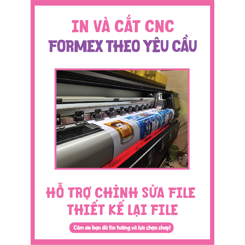 In PP Bồi Formex Cắt CNC Theo Yêu Cầu | Hashtag, Standee, Bảng Trang Trí | Thiết Kế Theo Yêu Cầu