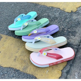 Chính Hãng - Dép sneaker buzz Hoạ Tiết Hoa Đế Mới