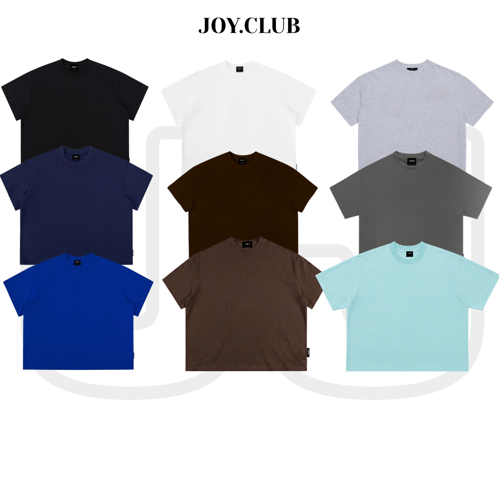 Áo Thun Oversize Boxy JOY.CLUB Premium Cotton – 8 Màu Basic
