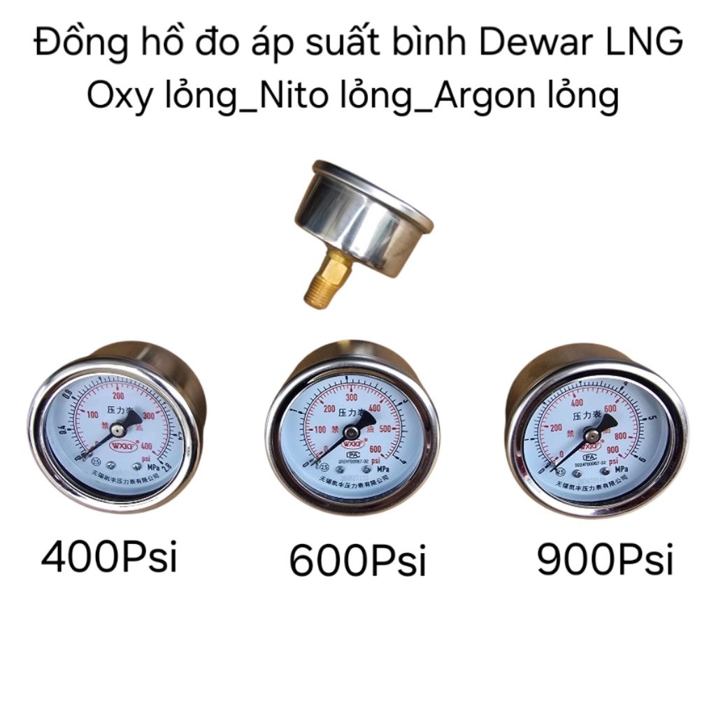 Đồng hồ đo áp suất bình Dewar LNG, đo áp suất bình Dewar oxy lỏng, argon lỏng, nito lỏng