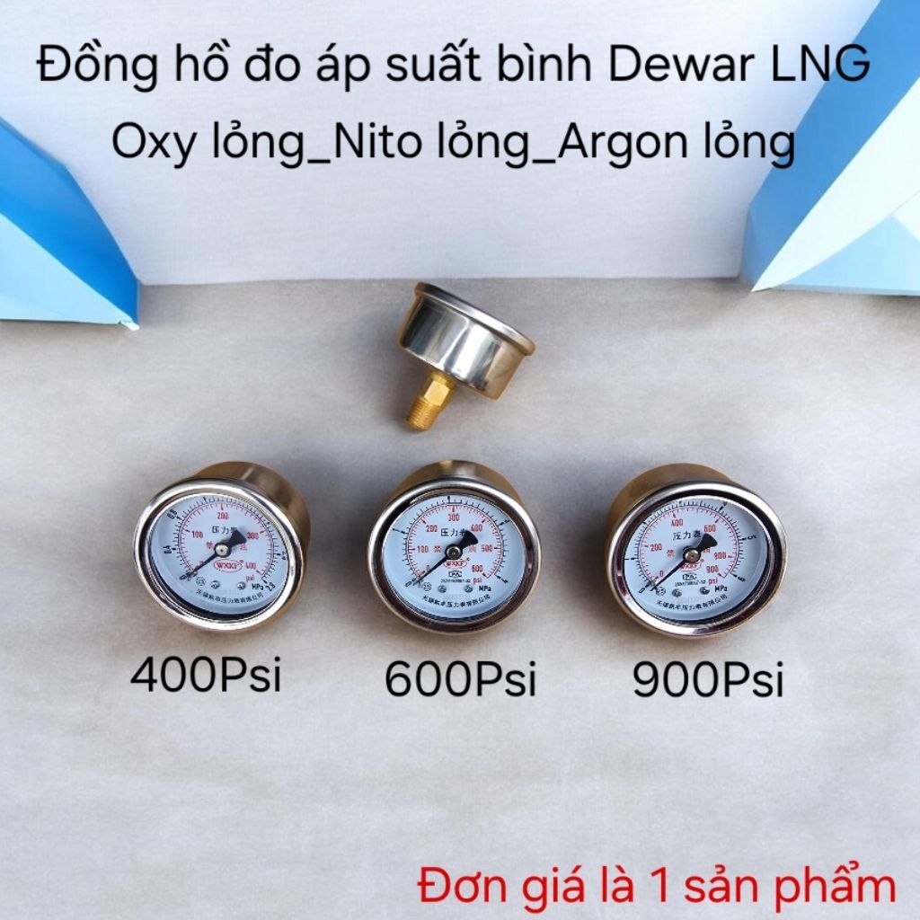 Đồng hồ đo áp suất bình Dewar LNG oxy lỏng, nito lỏng, argon lỏng