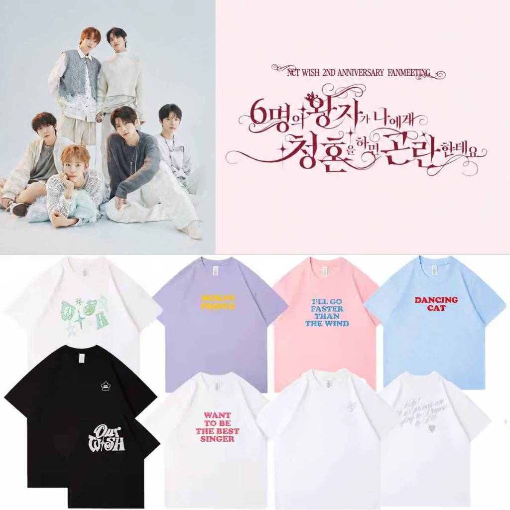 Áo thun + hoodie concert NCT Wish - Our Wish + 2nd Anniversary Fanmeeting