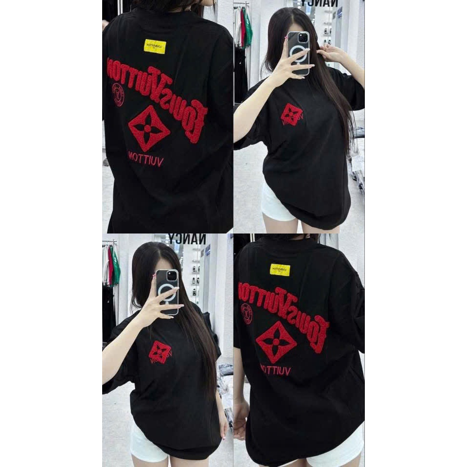 3158-spx054- Áo Thun Unisex COTTON 2 CHIỀU- THIẾT KẾ THÊU XÙ -Áo Phông Form Rộng Tay Lỡ Cổ Tròn