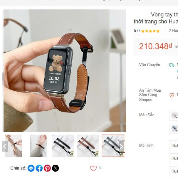 Dây Đeo Da cao cấp cho đồng  Huawei Band 8 Honor Band 8 ( mới 100% thanh lý )