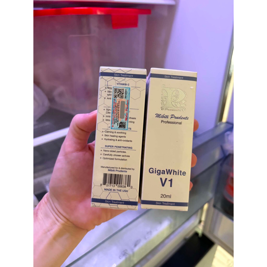 CHIẾT Kem Làm Hồng Bikini - Mibiti Prudente Nuwhite V1 5ml- Hàng chiết
