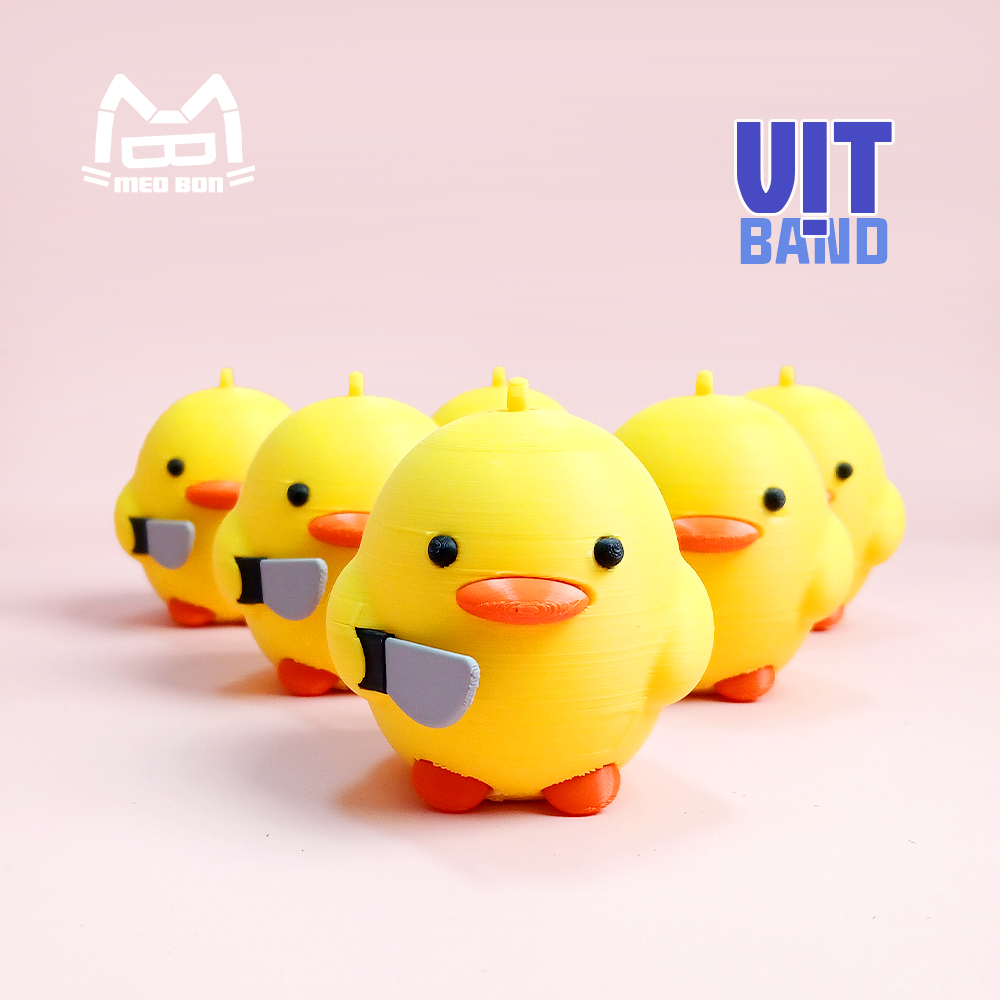 Mô Hình Vịt Meme Trang Trí In 3D (Không kèm móc khóa)
