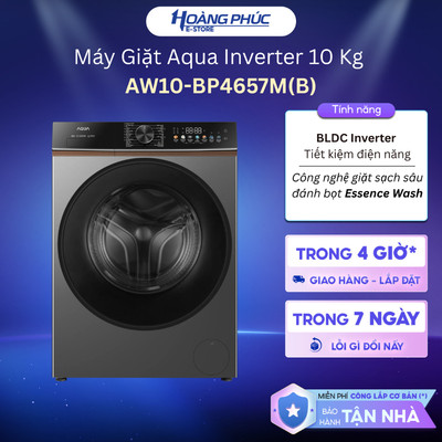Máy Giặt Aqua Inverter 10 Kg AW10-BP4657M(B) || 12 Kg AW12-BP4657M(B)  {TOÀN QUỐC}
