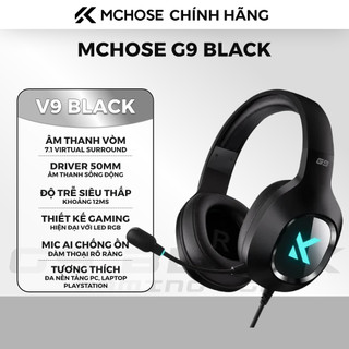 Tai nghe gaming MCHOSE G9 có dây 7.1 | Mic khử ồn | Tai nghe PC FPS Valorant CS2 | Chính hãng bảo hành 12 tháng